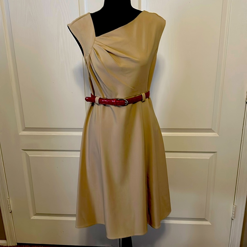 AAStudio Tan A-Line Dress